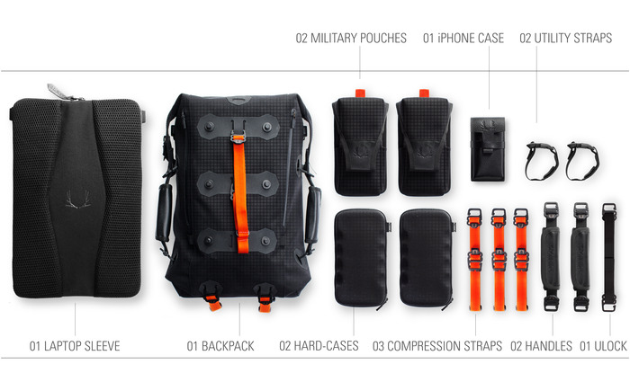 Ember Modular Backpack accessories