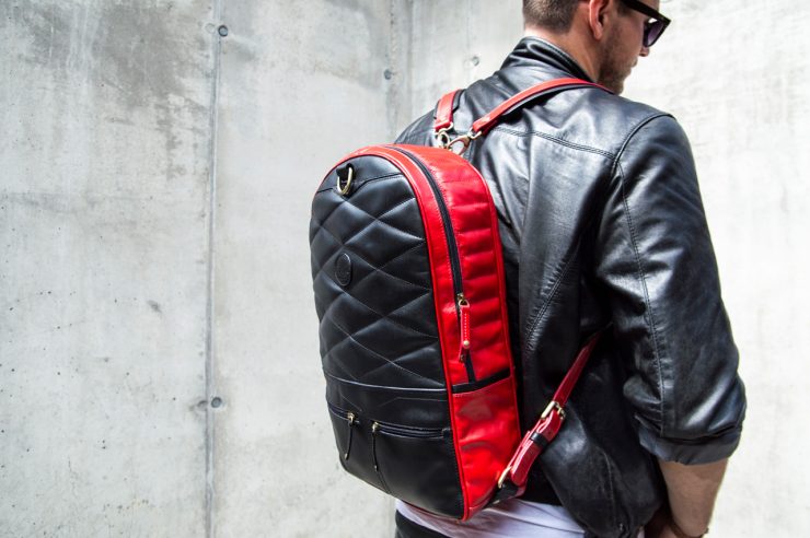 Chivote 2face Backpack Black and Red