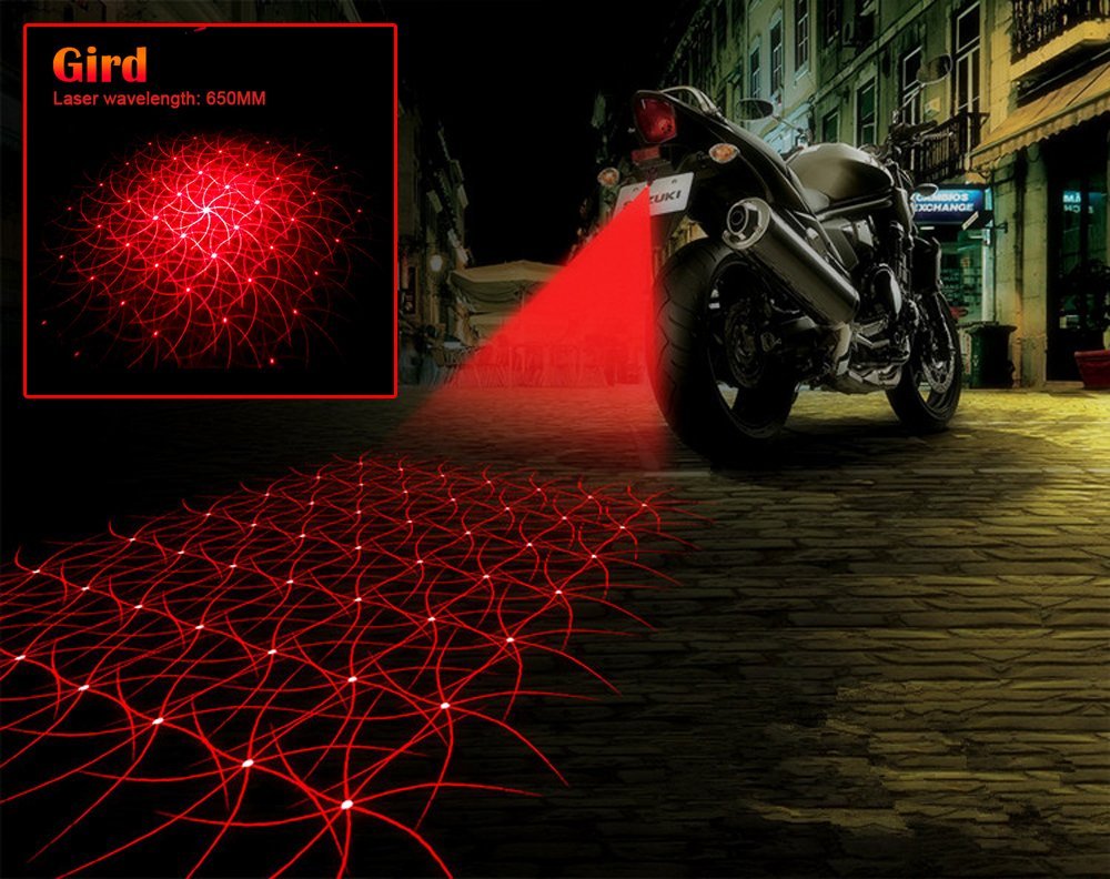 Anti Collision laser tail light motorcycle