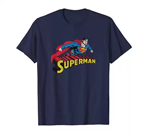 Superman Flying Over T-Shirt