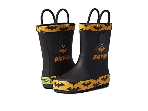 Batman Grunge Rain Boot (Toddler/Little Kid) Black 13 Little Kid M