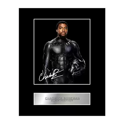 Black Panther - Chadwick Boseman Autographed Gift Picture Print
