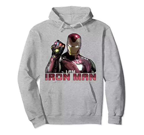 I Am Iron Man Movie Quote Pullover Hoodie