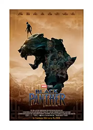 Black Panther (African Continent) Movie Poster - The Kingdom of Wakanda.