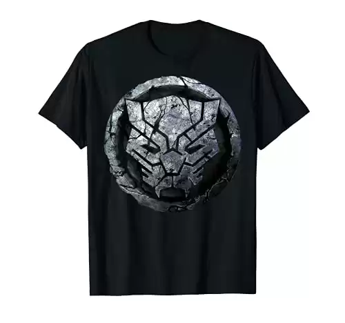 Marvel Black Panther Stone Symbol Graphic T-Shirt