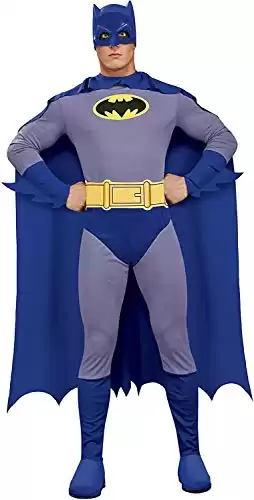 Batman the Brave and Bold Adult Sized Costumes, Blue/Grey, Large US