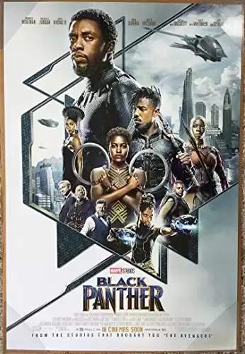 BLACK PANTHER Movie Poster 2 Sided- Original International version 27x40in size
