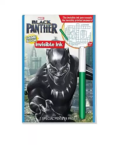 Marvel Black Panther Game Book With Invisible Ink