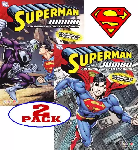 DC Comics Superman Coloring and Activity Book Set
