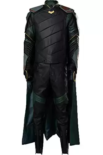 Loki Costume Thor Ragnarok Black Version (Men, Large)