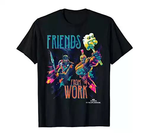 Marvel Thor Working Friends Neon Blast T-Shirt