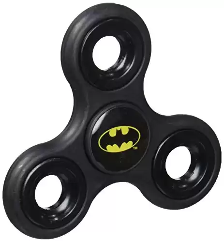 Batman Three Way Fidget Toy Spinner, Black, 3" x 2.75"