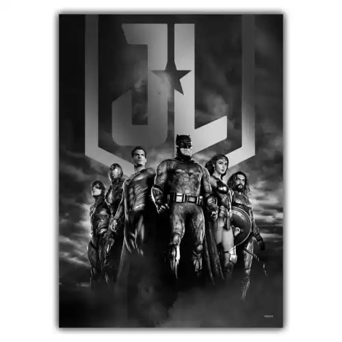 Framed Justice is Gray Poster