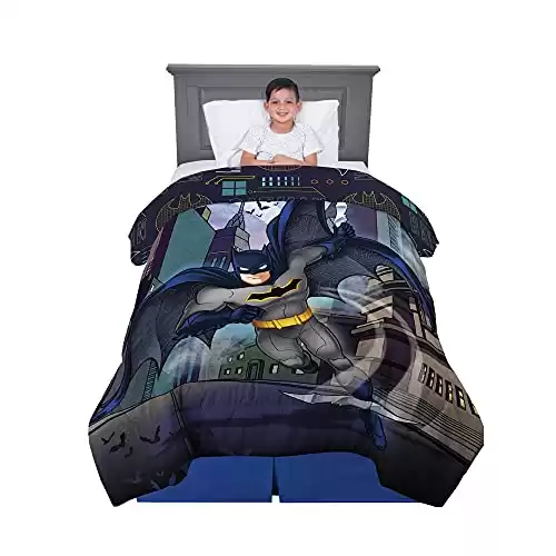 Franco Kids Bedding Super Soft Microfiber Reversible Comforter, Twin/Full, Batman