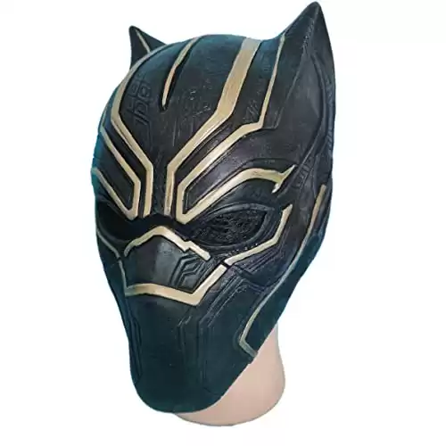 T'Challa Superhero Mask Cosplay (Golden Line)