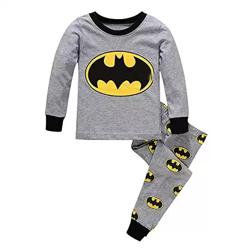 Boys Pajamas 95% Cotton Clothes Batman