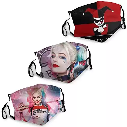 Harley Quinn Face Masks Mouth Cover Windproof Dustproof