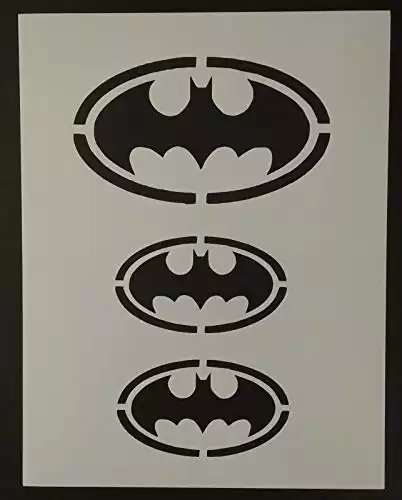 Batman Symbols 8.5" x 11" Custom Stencil Arts and Crafts