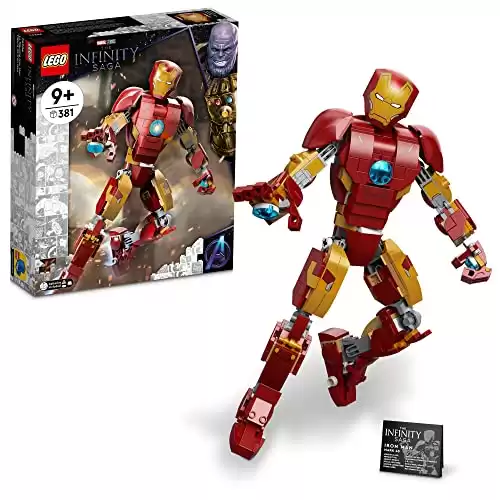 LEGO Marvel Iron Man Figure Building Kit (381 Pieces)