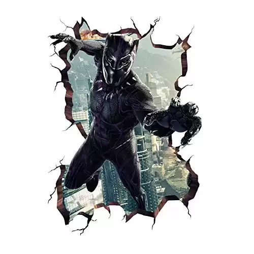 Wall Decals Wallpaper for Room Decor - Super Hero Black Panther