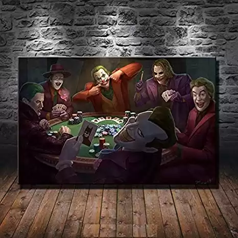 Canvas Wall Art  Showcasing The Joker Party