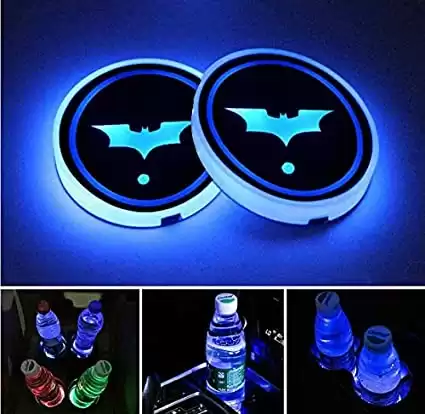 Batman Universal LED Car Cup Holder Lights