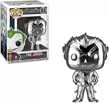 Funko POP! Heroes: DC Comics Batman Arkham Asylum - The Joker (Silver Chrome)