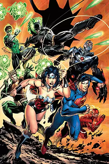 Justice League Attack  Poster (Size 24" x 36")