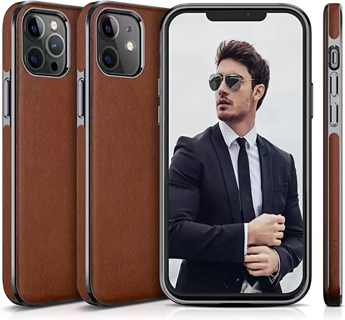 LOHASIC Phone Case for iPhone 12 Pro/iPhone 12 - Brown